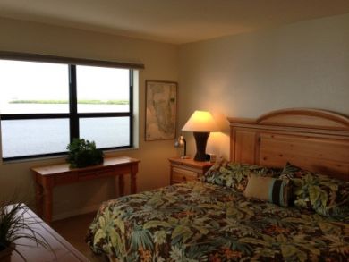 King bed in master bedroom