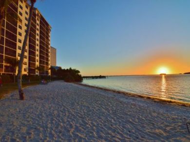 Sandy Beach Beautiful Sunset