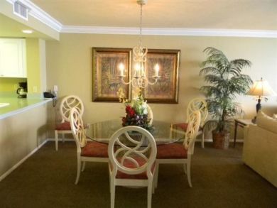 Dining area seats six