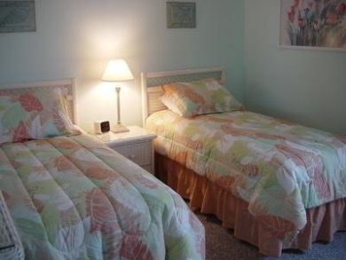 Guest bedroom with twin beds