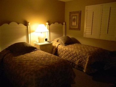 Guest bedroom with twin beds