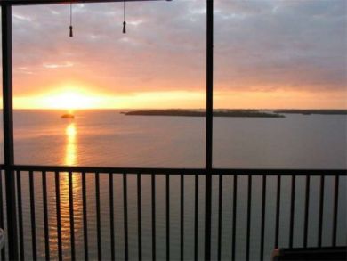 Sunset view from balcony