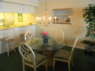 Dining area seats four