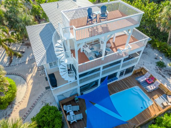 Captiva Island Beachside Three Bedroom Home, Private Pool
