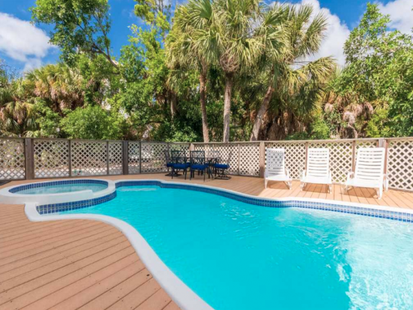 North Captiva Beach Pool House with Five Bedrooms Sleeps 12