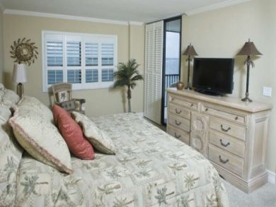 Master bedroom with balcony