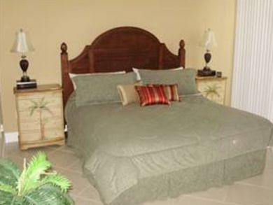 Master bedroom with king bed