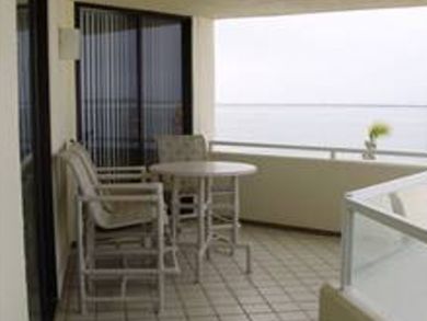 Balcony with outdoor furniture