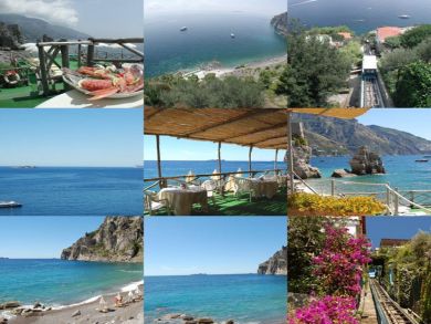 Private terraces with breathtaking views of Positano & Mediterranean sea