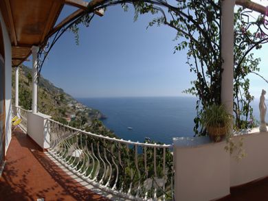 View of the sea from terrace