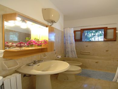 Bathroom with tub