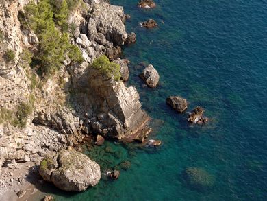 Aereal view of coast