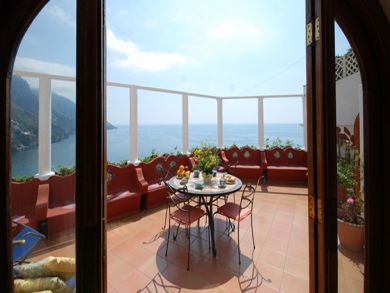 Large terrace, furnished with outdoor furniture