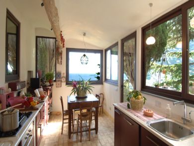 Kitchen with breakfast table Kitchen with breakfast table