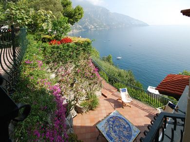 A sea front home in Positano