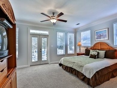 Master bedroom with king bed