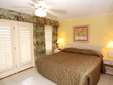 Master bedroom with king bed