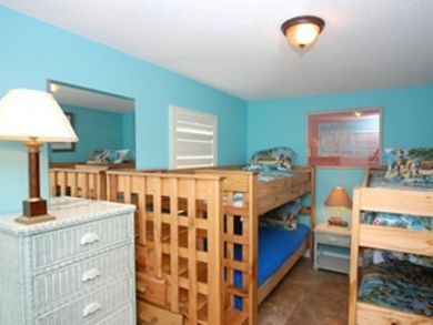 Bedroom 3  with two sets of bunk beds