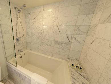 Bathroom with tub and shower
