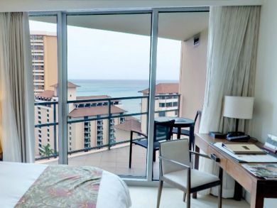 Partial ocean view balcony