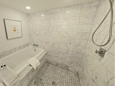 Bathroom with separate  tub and shower