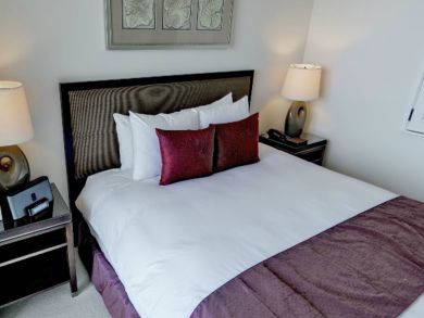 Bedroom with king bed