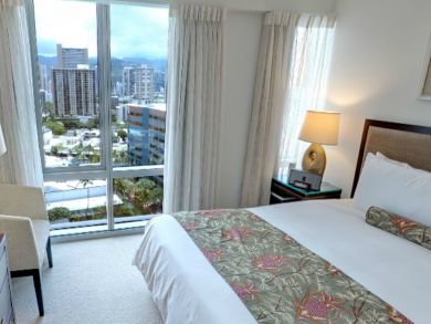 Master bedroom with king bed