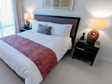 Master bedroom with king bed