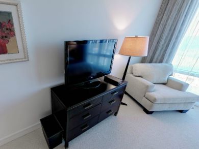 Master bedroom with flat screen