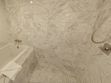 Bathroom with separate tub & shower