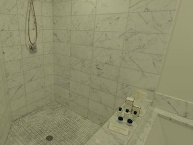 Separate tub & shower
