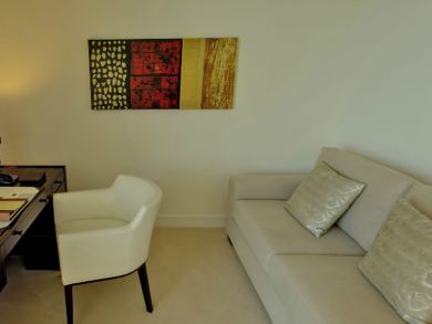 Den with queen sleeper sofa