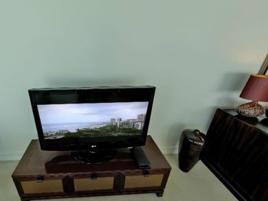 Flat screen TV in living room