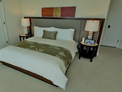 Master bedroom with king bed