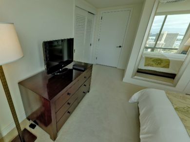Flat screen TV in bedroom 2