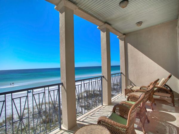 Gulf Front Home in Miramar Beach Gulf View Sleeps 8 Guests