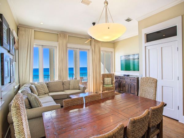 Gulf Front Home in Miramar Beach Gulf View Sleeps 8 Guests