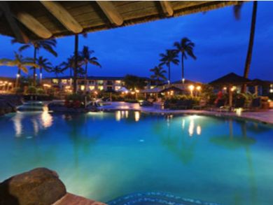 Main pool at night