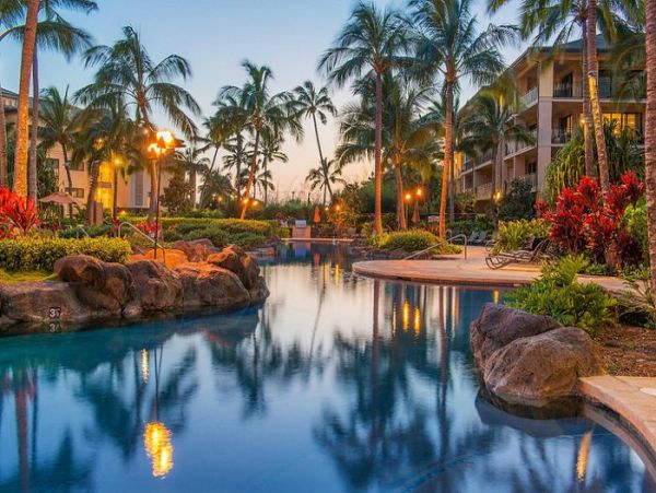 Luxury Poipu Walk to Beach Three Bedroom Vacation Villa