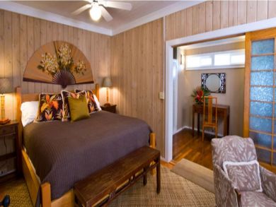 Bedroom with king bed