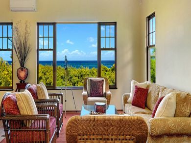 Ocean view living room