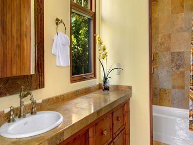 Bathroom with shower & tub