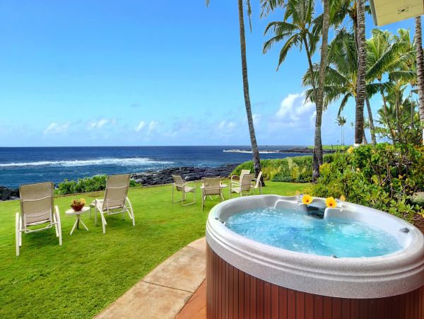 Ocean Views Poipu Vacation Home Five Bedroom with Spa