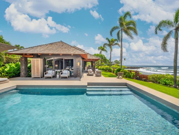 Oceanfront Escape with Private Pool & Direct Beach Main & Guest House