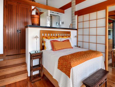 Bedroom with king bed