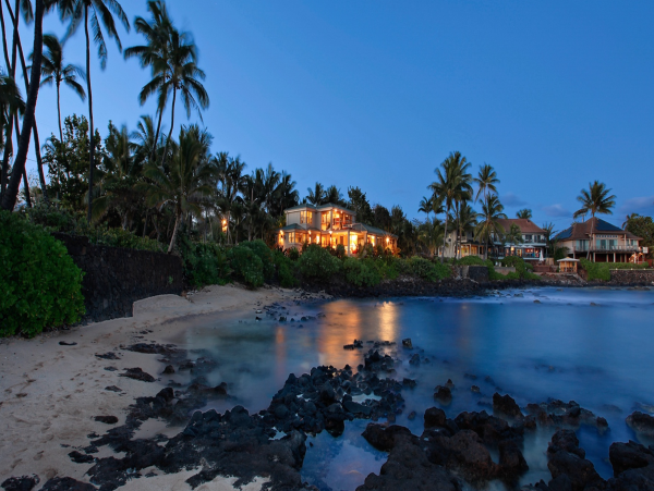 Poipu Three Bedroom Extraordinary Beachfront Home