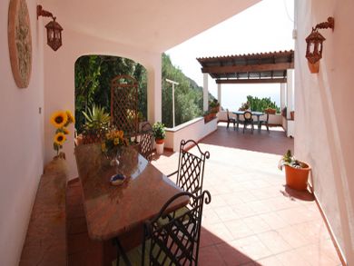 Outside Terrace with Dining Furniture Outside Terrace with Dining Furniture