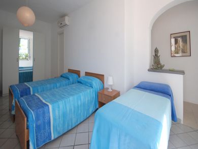 Bedroom with Three Twin Beds Bedroom with Three Twin Beds