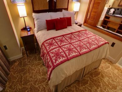 Sample bedroom with king bed