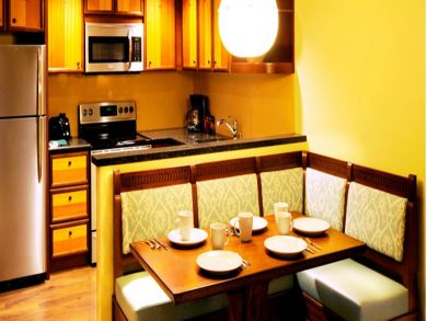 Sample kitchen & dining area